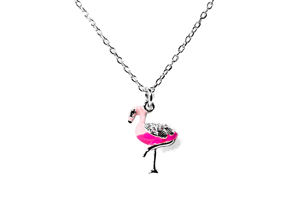 COLLANA FENICOTTERO ARGENTO