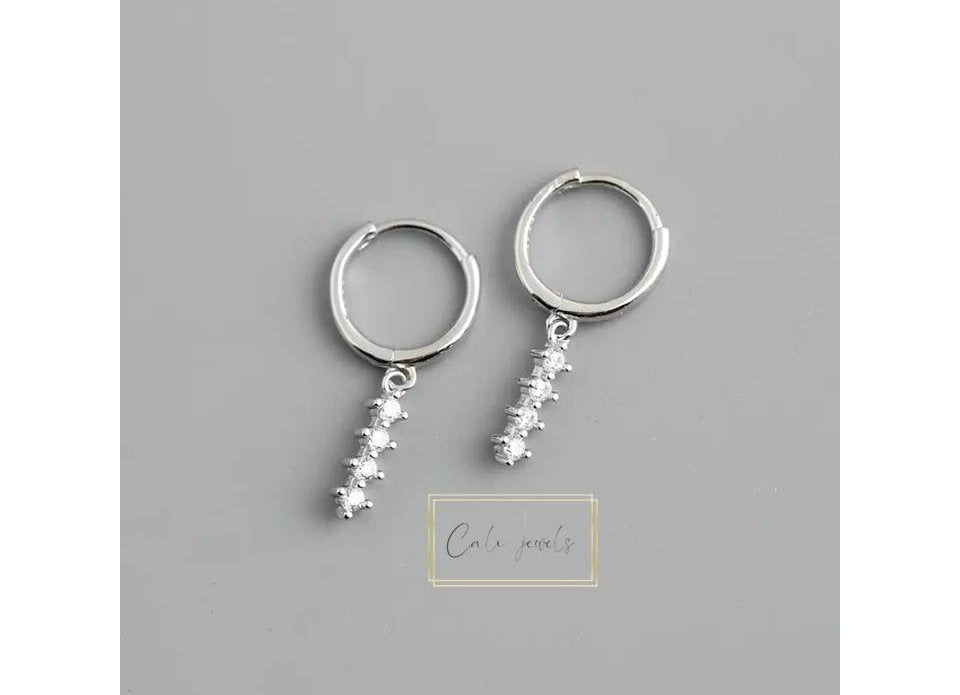 HOOP STICK BIANCO ARGENTO