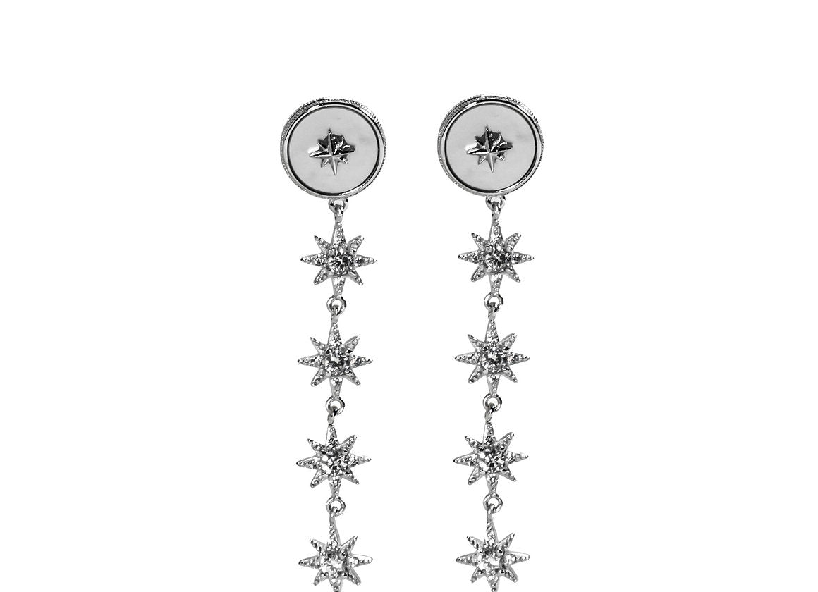 ORECCHINI SKYFALL ARGENTO
