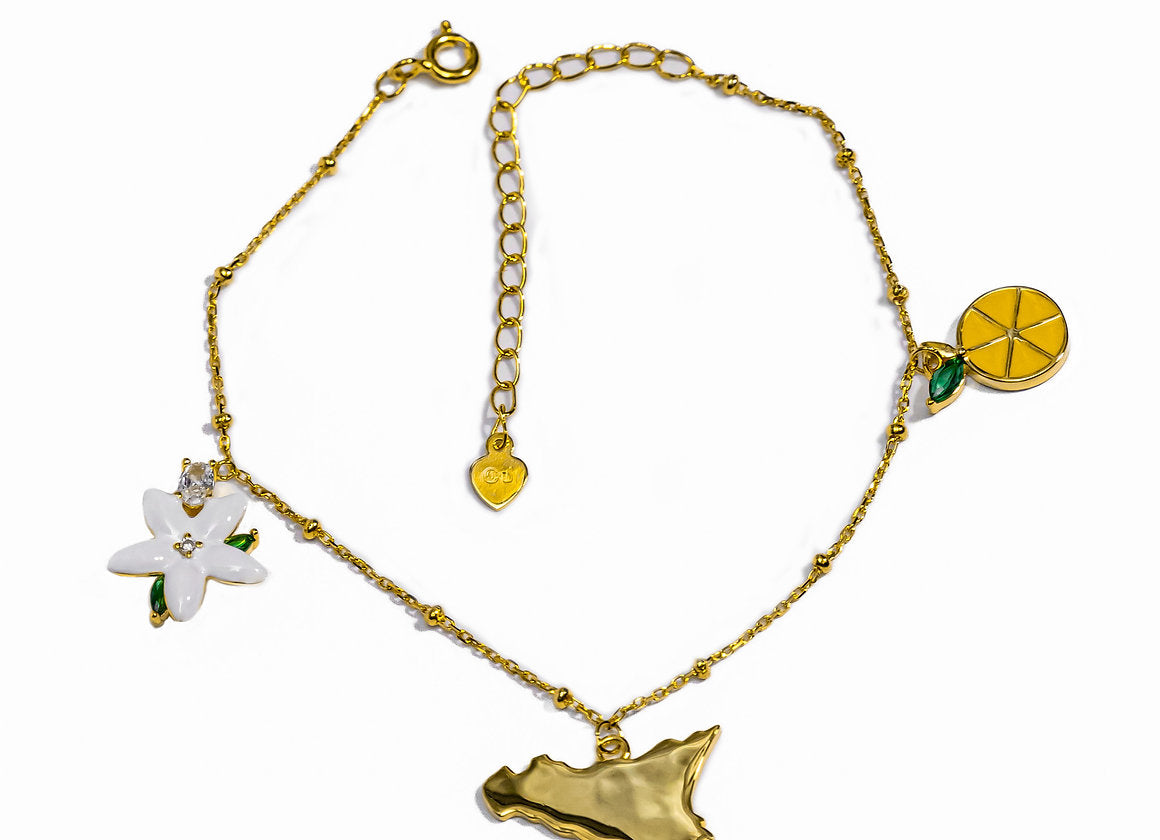 BRACCIALE ISOLA PLACCATO ORO