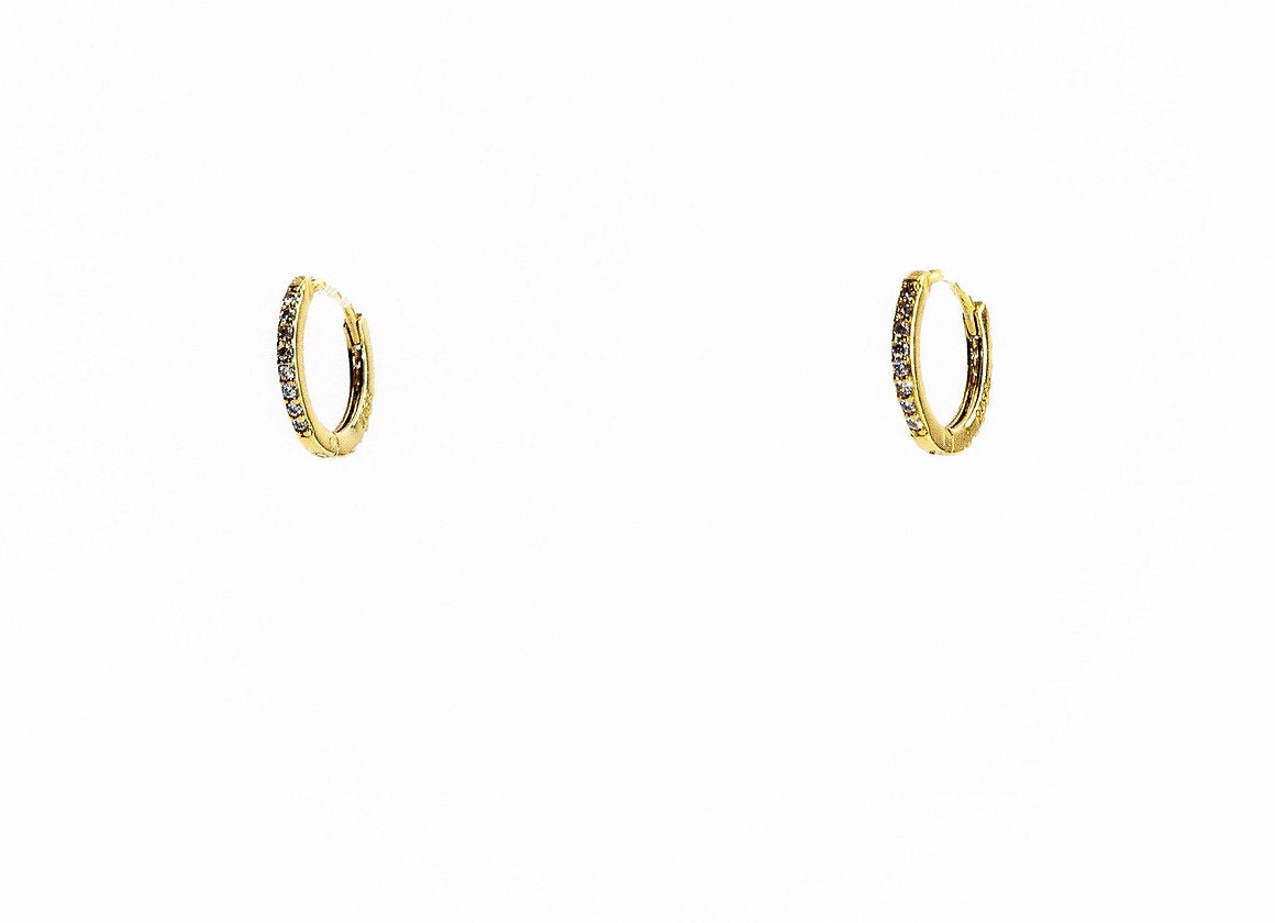 HOOP ZIRCONI PLACCATO ORO