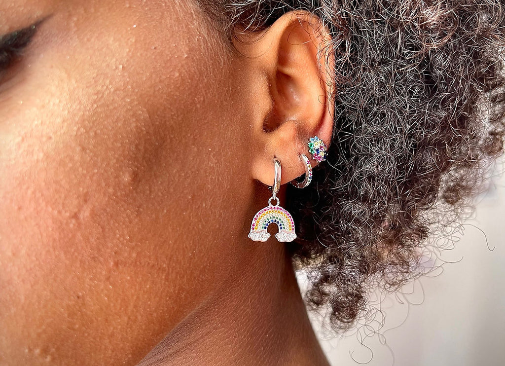 HOOPS RAINBOW ARGENTO