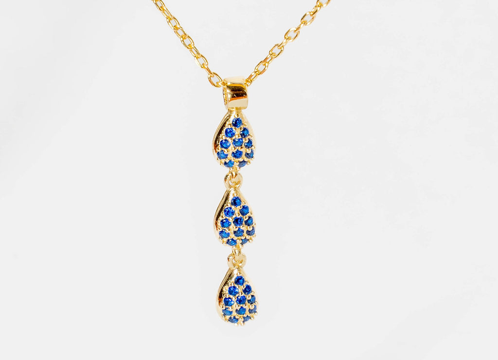 COLLANA OTTAVIA BLU, ORO