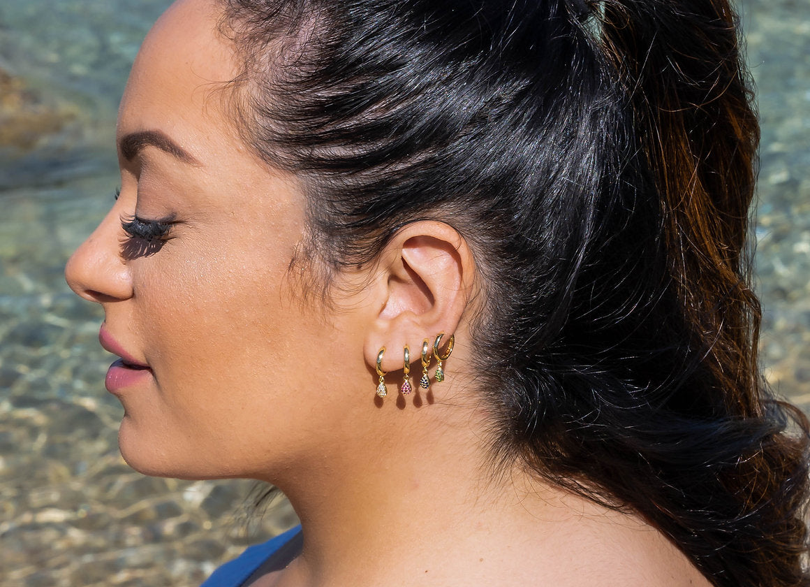 HOOPS OTTAVIA VERDE, ORO