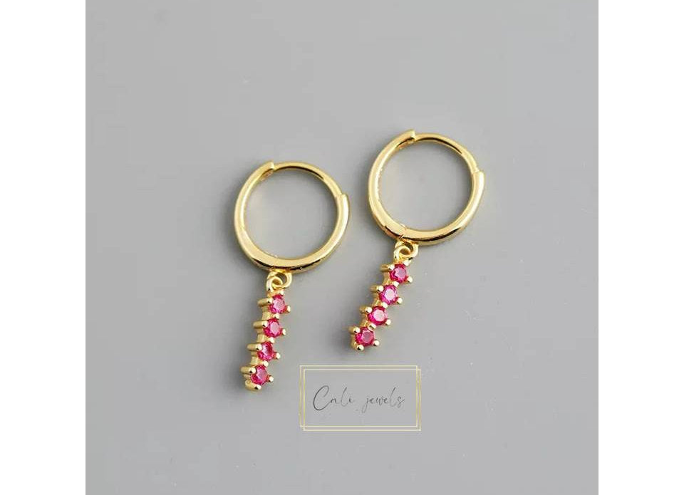 HOOPS STICK FUCSIA ORO