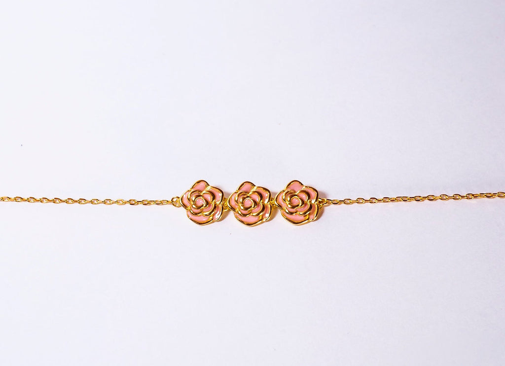 BRACCIALE BOCCIOLI PLACCATO ORO SMALTATO