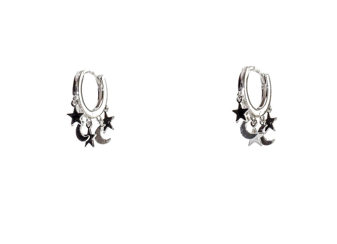 HOOPS MILLE LUNE E STELLE ARGENTO