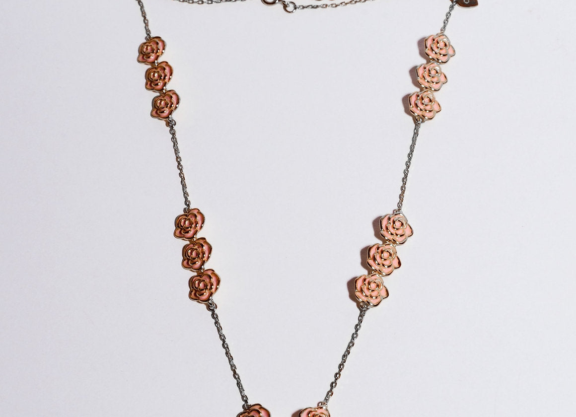 CHOKER BOCCIOLI ARGENTO SMALTATO