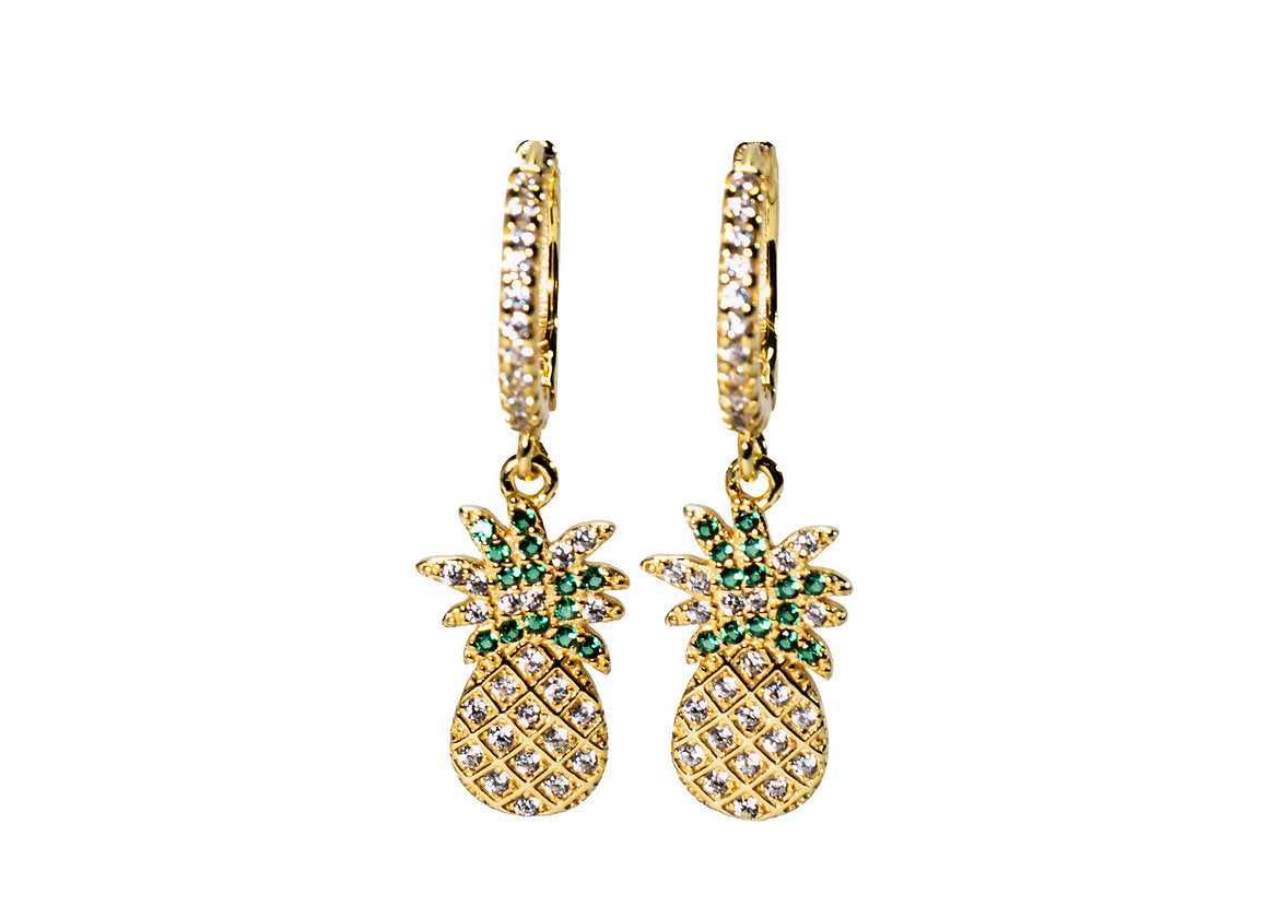 HOOPS ANANAS PLACCATO ORO