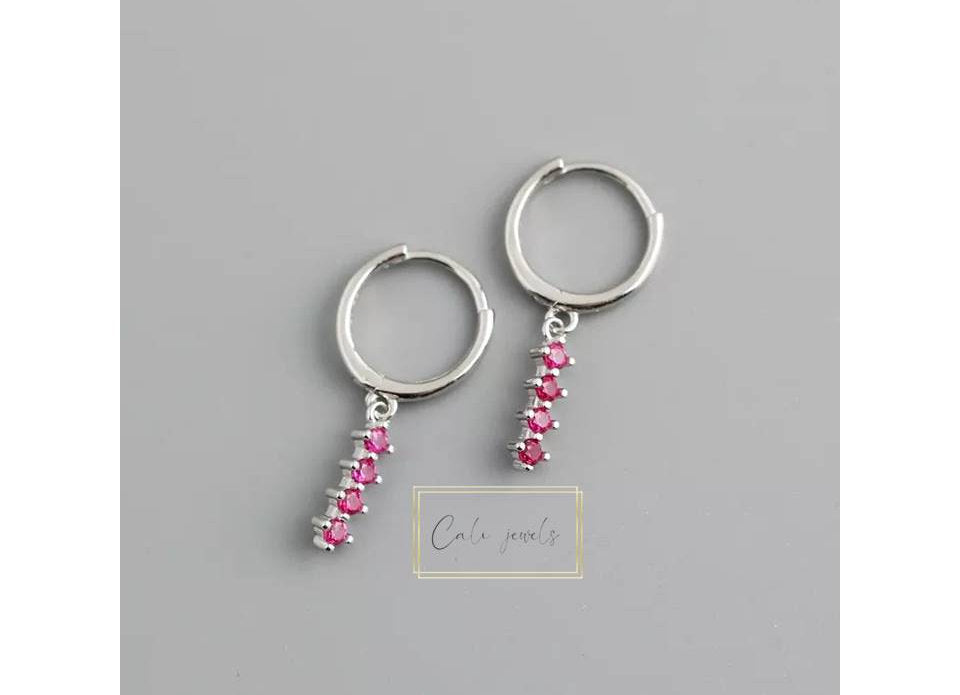 HOOP S STICK FUCSIA ARGENTO