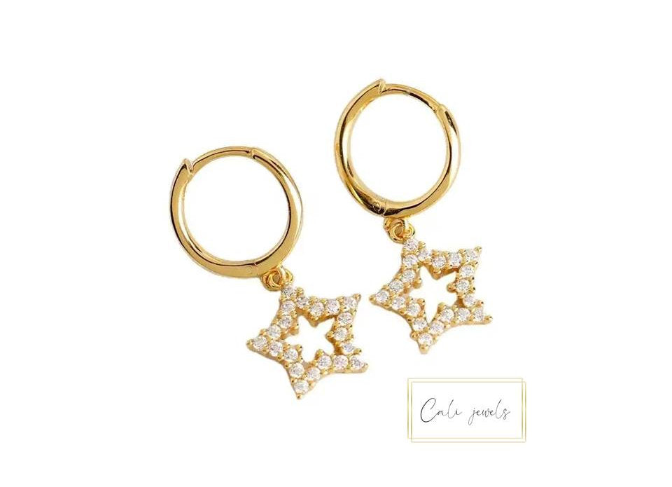 HOOP STELLA PAVE' ORO