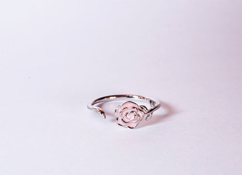 ANELLO BOCCIOLO ARGENTO SMALTATO