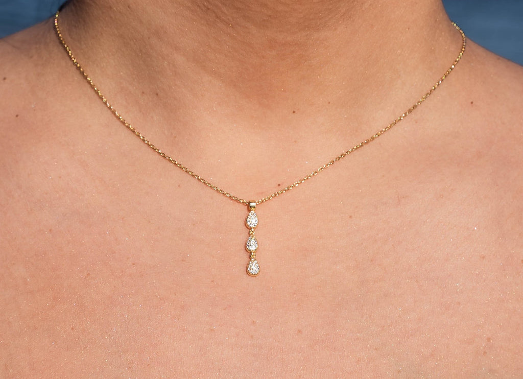 COLLANA OTTAVIA BIANCO, ORO