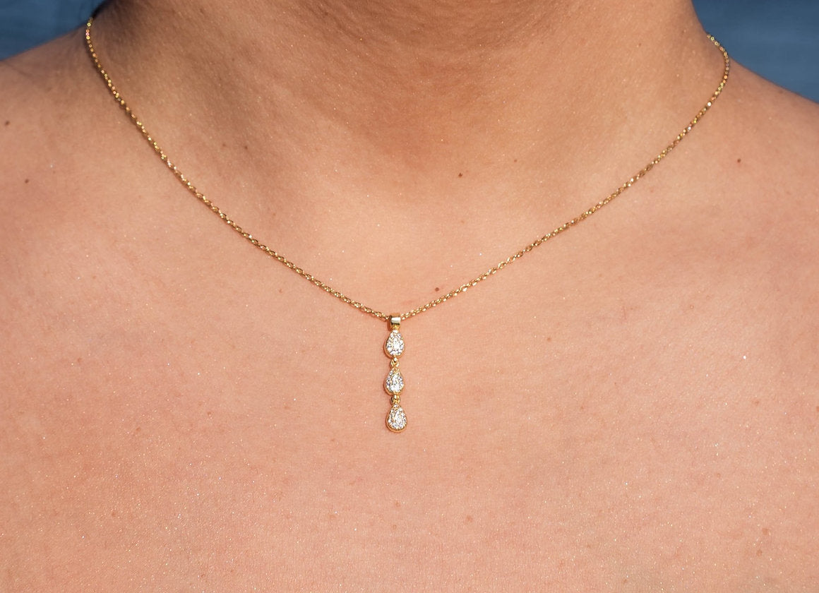 COLLANA OTTAVIA BIANCO, ORO