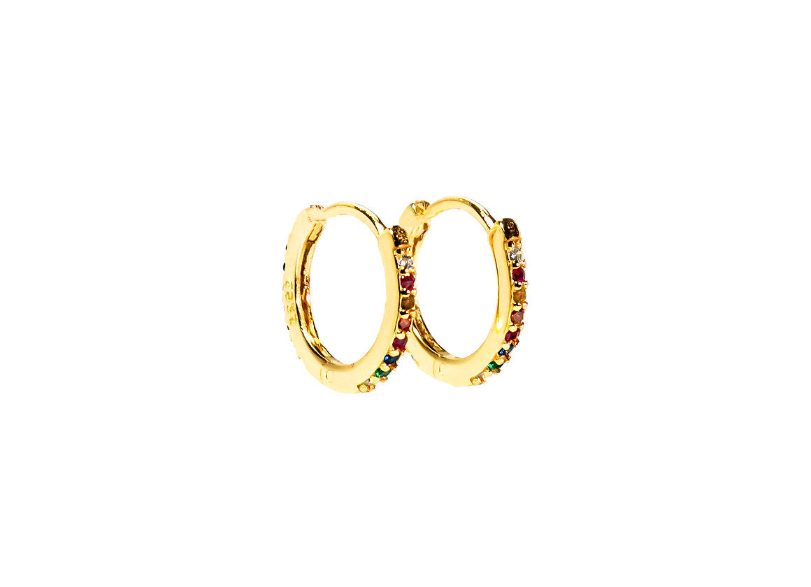 HOOPS CLASSICO RAINBOW ORO