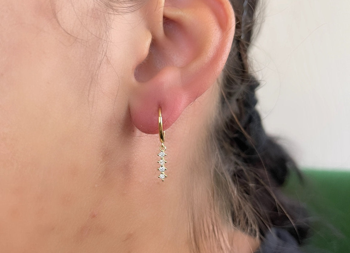 HOOPS STICK BIANCO ORO