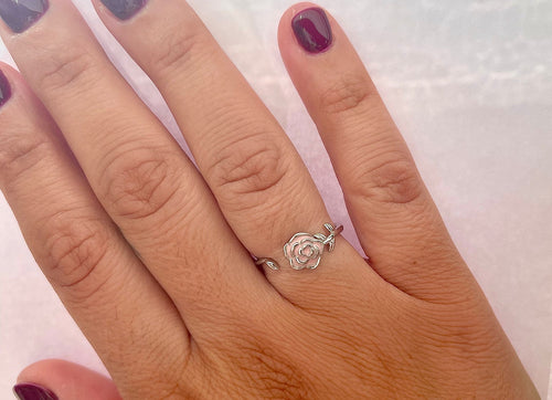 ANELLO BOCCIOLO ARGENTO SMALTATO