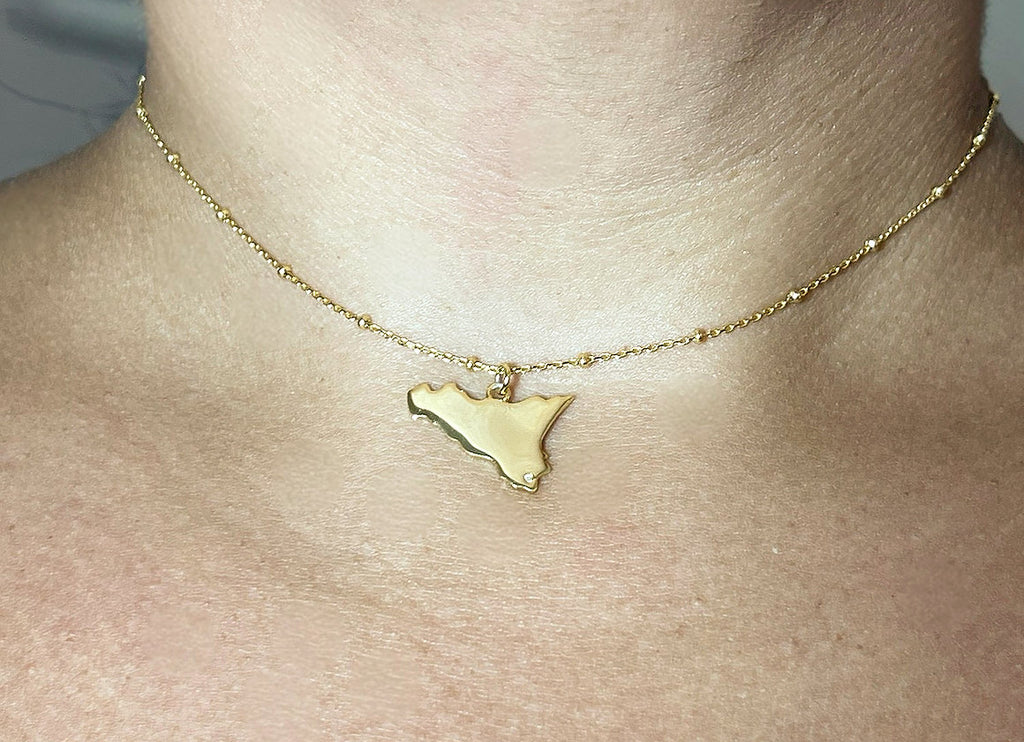 COLLANA SICILIA PLACCATO ORO