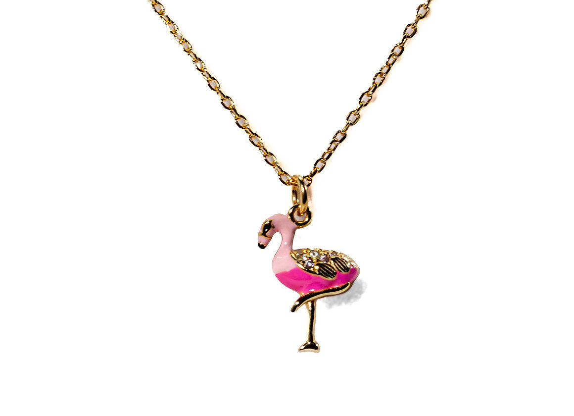 COLLANA FENICOTTERO PLACCATO ORO