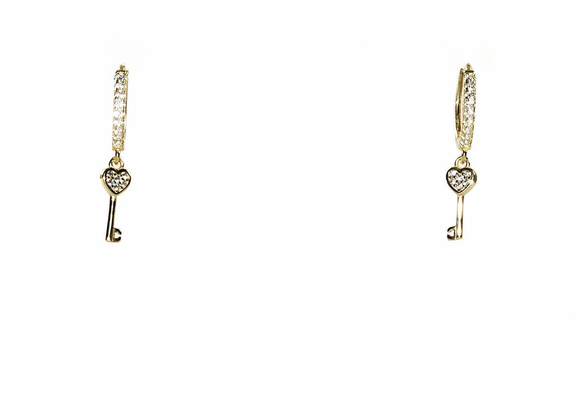 HOOPS CUORE CHIAVE ORO