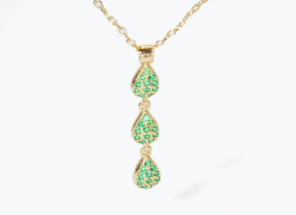 COLLANA OTTAVIA VERDE, ORO