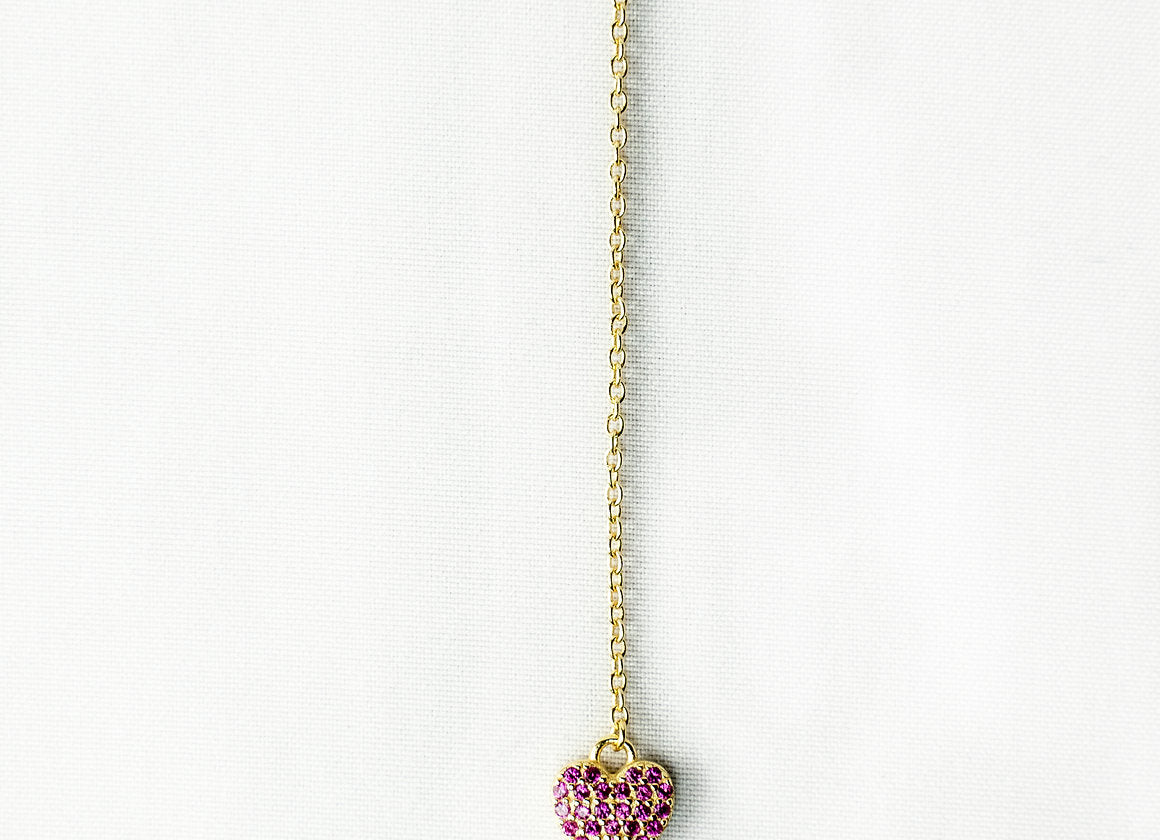 ANIMA CUORE FUCSIA ORO