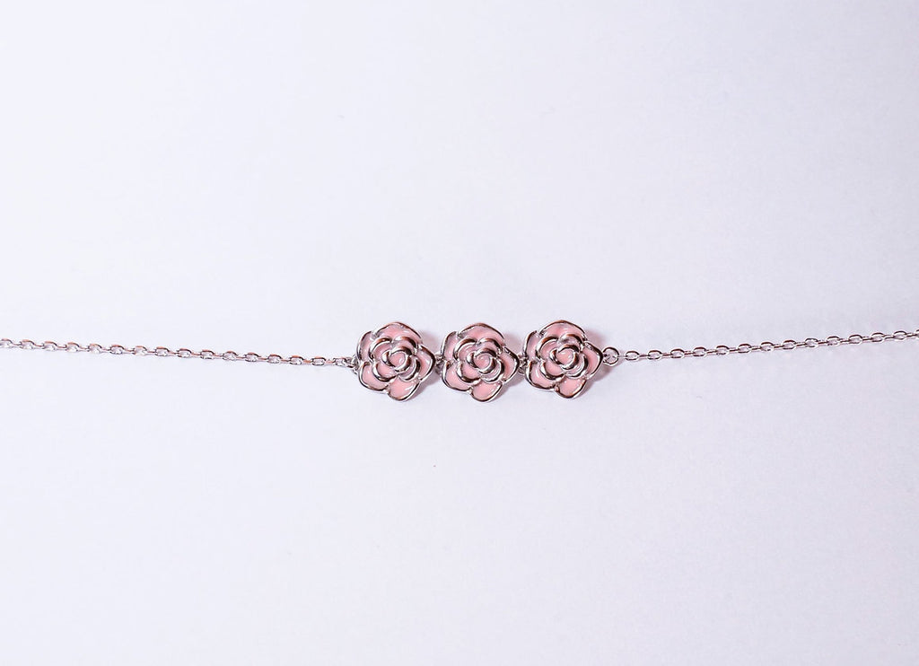 BRACCIALE BOCCIOLI ARGENTO SMALTATO