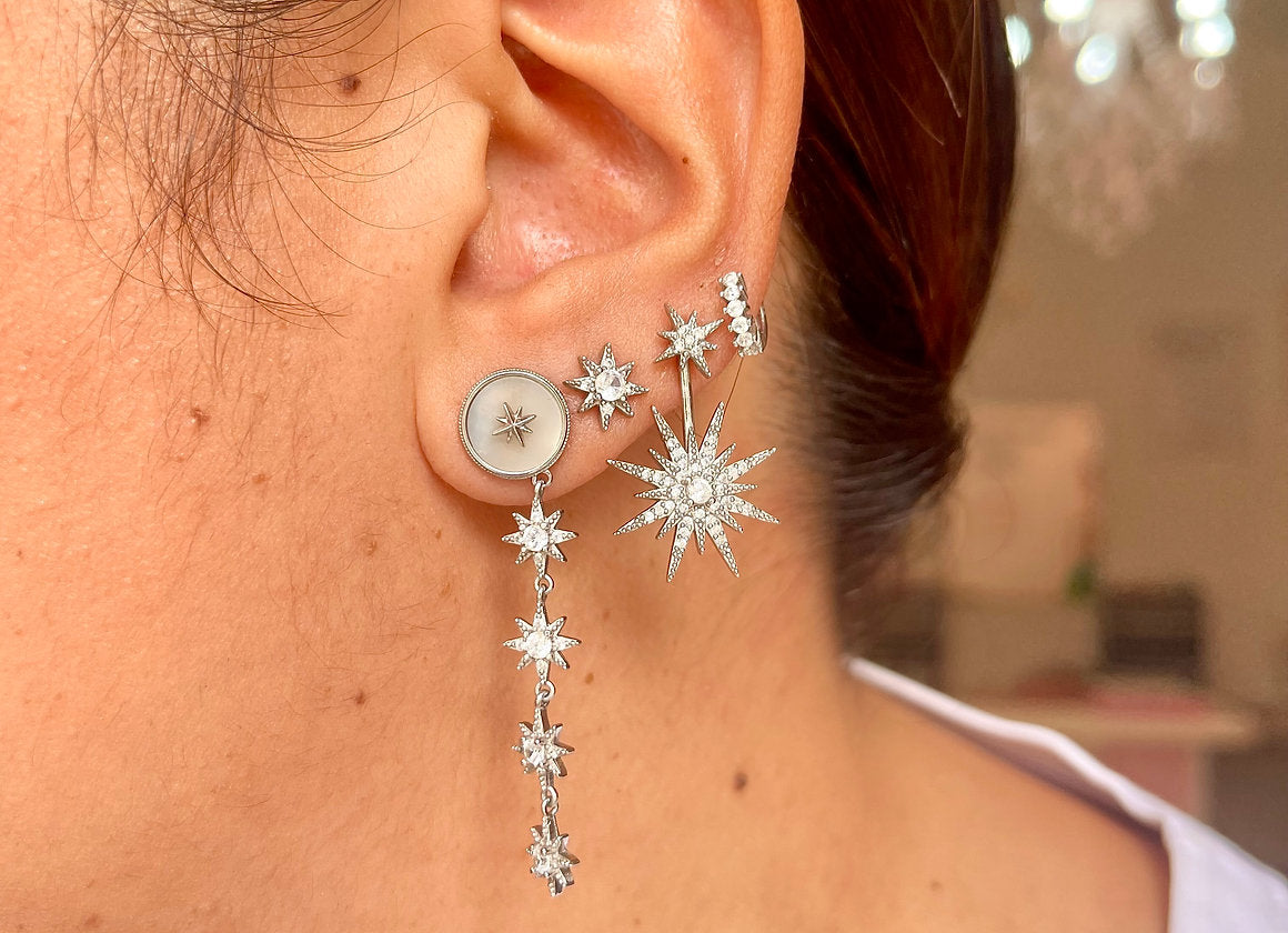 ORECCHINI POLAR ARGENTO