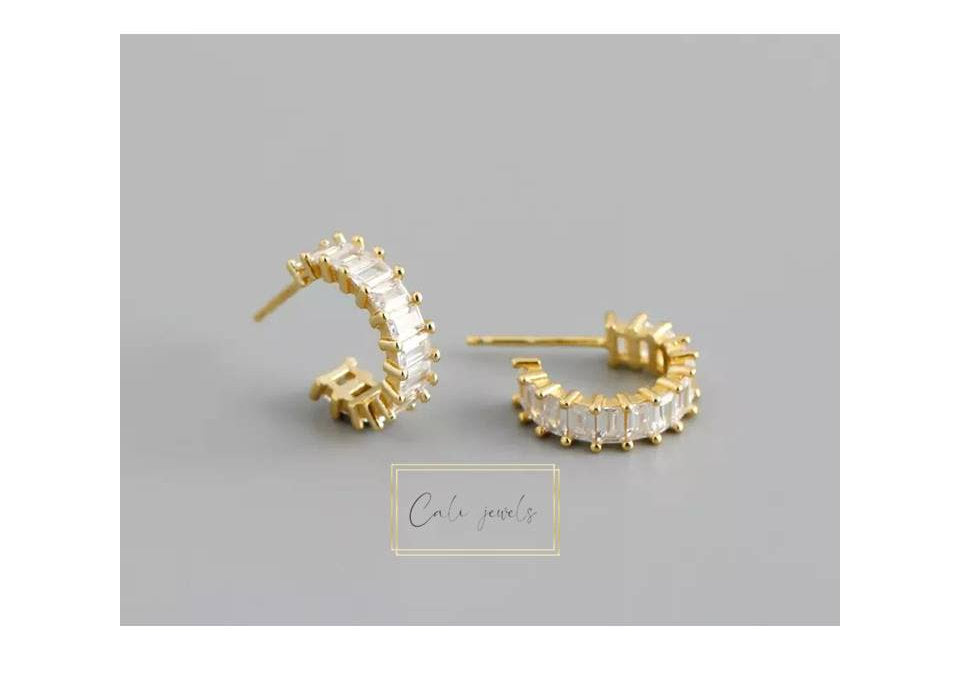 HOOP ZIRCONI BIANCHI ORO