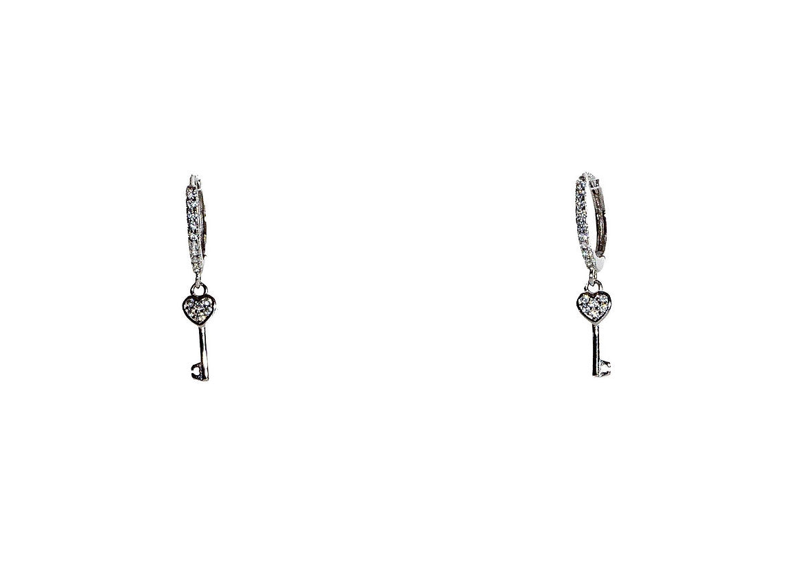 HOOPS CUORE CHIAVE ARGENTO