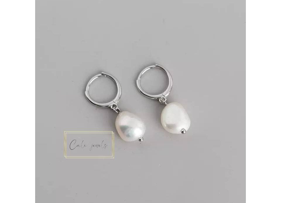 HOOPS PERLA ARGENTO