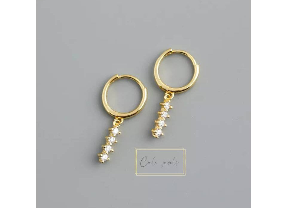 HOOPS STICK BIANCO ORO