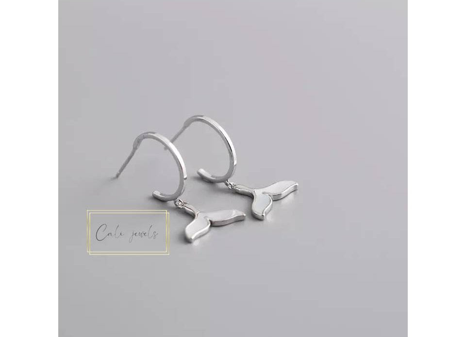 ORECCHINI BALENA ARGENTO