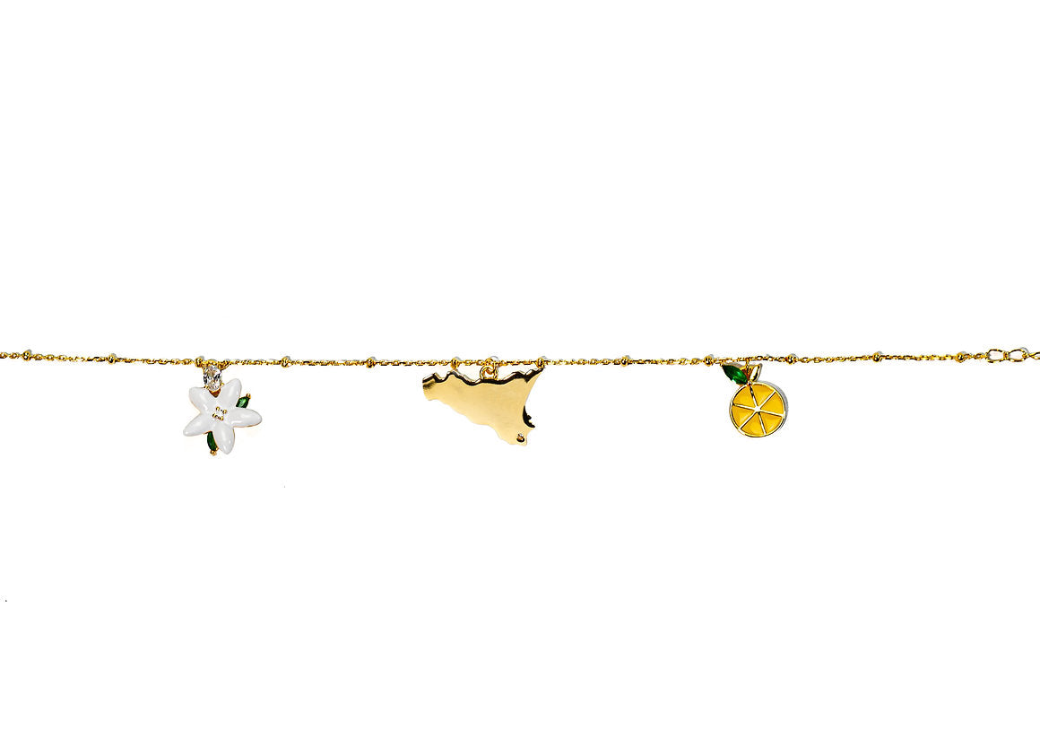 BRACCIALE ISOLA PLACCATO ORO