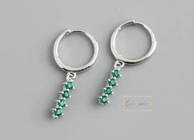 HOOPS STICK VERDE ARGENTO